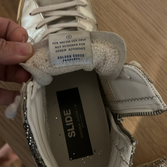 Golden Goose Women's Slide Glitter High Top Sneakers Size 41 - Picture 7 of 8